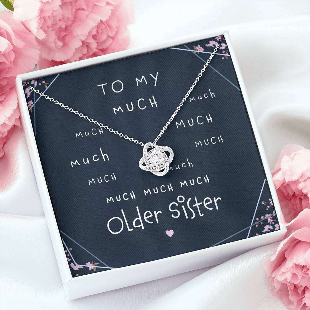 Sister Necklace, Gift For Older Sister Love Knot Necklace Gifts for Sister Rakva