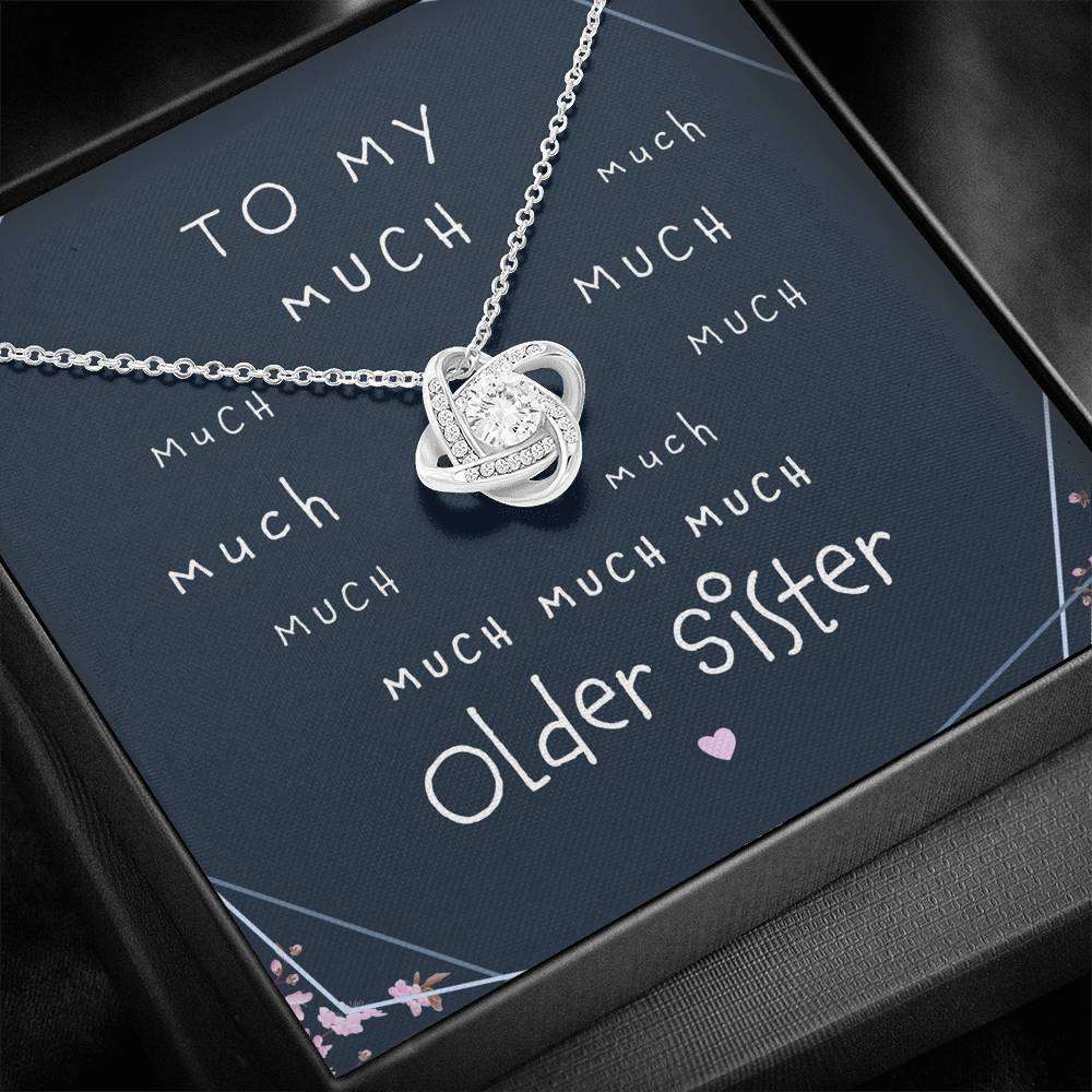 Sister Necklace, Gift For Older Sister Love Knot Necklace Gifts for Sister Rakva