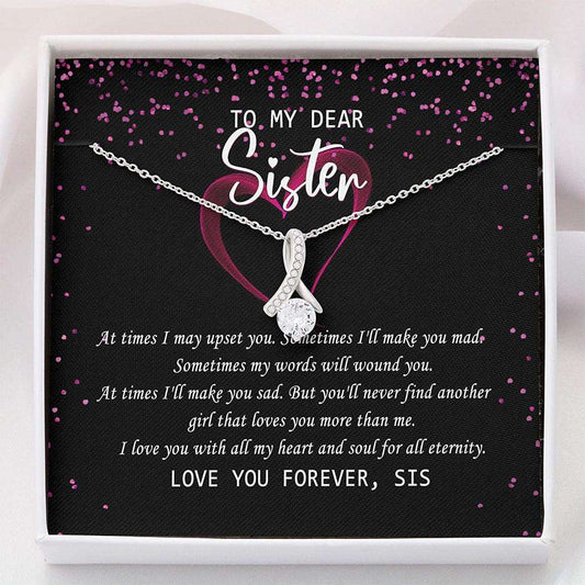 Sister Necklace, Gift For Sister “ Dear My Sister Gift Unbiogical Sister Necklace Gifts For Friend Rakva