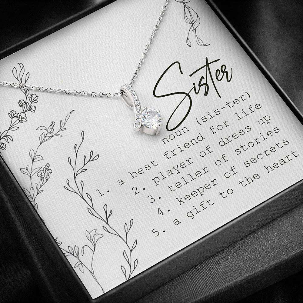 Sister Necklace “ Gift For Sister “ Definition Sister Gifts For Friend Rakva