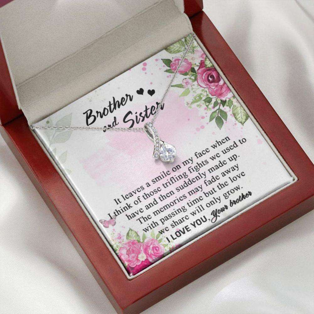 Sister Necklace, Gift For Sister From Brother, Brother And Sister Necklace Gifts for Sister Rakva