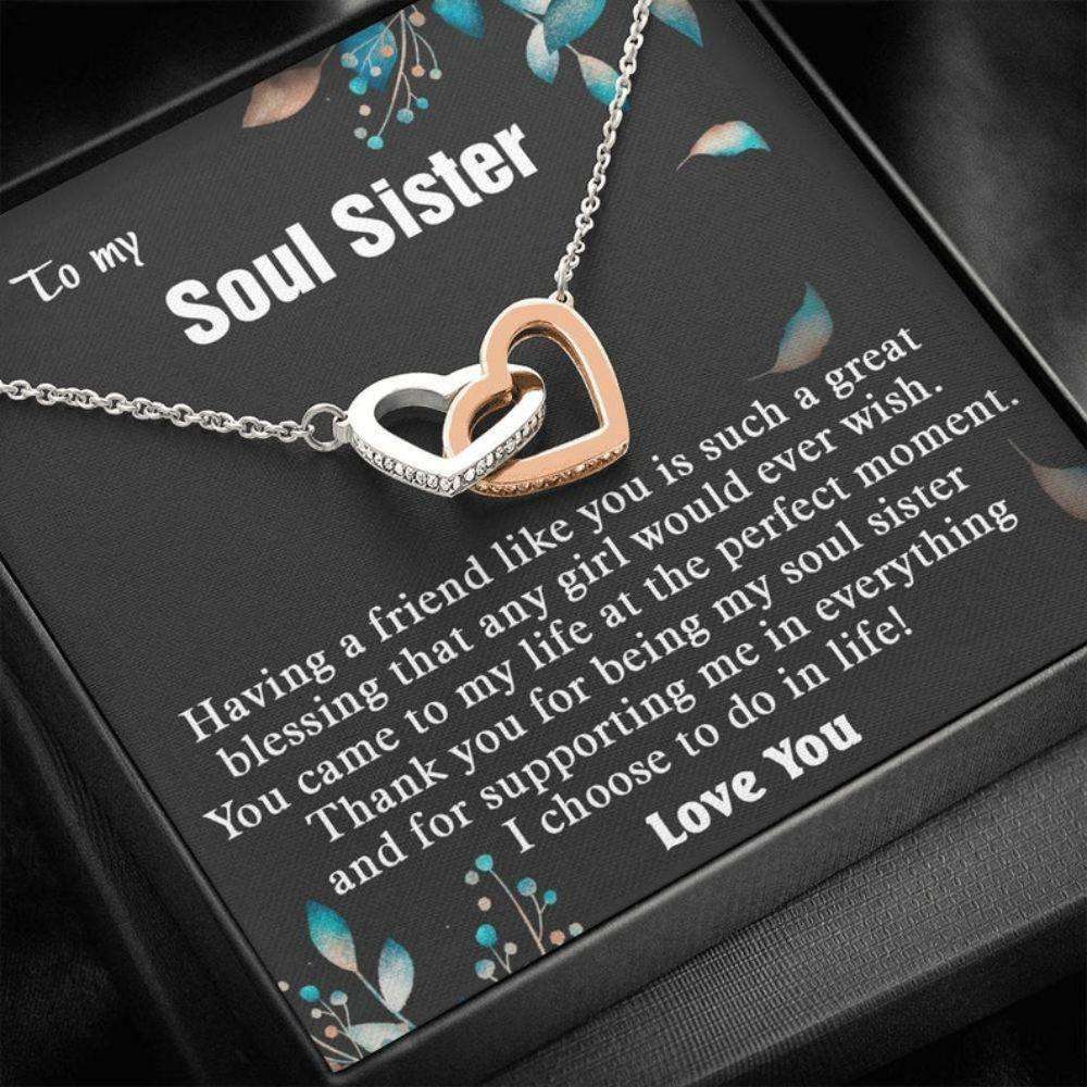 Sister Necklace, Gift For Soul Sister, To My Soul Sister Gift, Best Friend Gift, Anniversary Friendship Gift, Soul Sister Birthday Necklace Gift Gifts for Sister Rakva