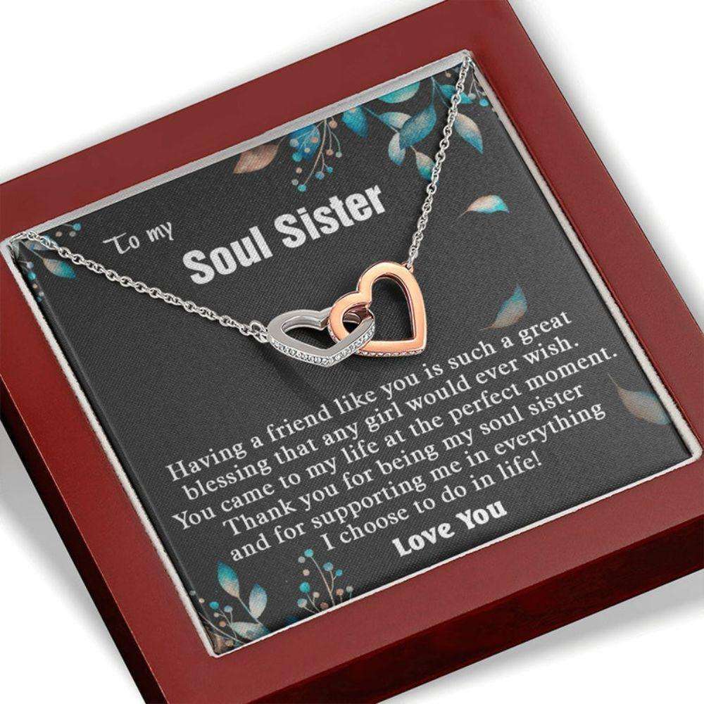 Sister Necklace, Gift For Soul Sister, To My Soul Sister Gift, Best Friend Gift, Anniversary Friendship Gift, Soul Sister Birthday Necklace Gift Gifts for Sister Rakva