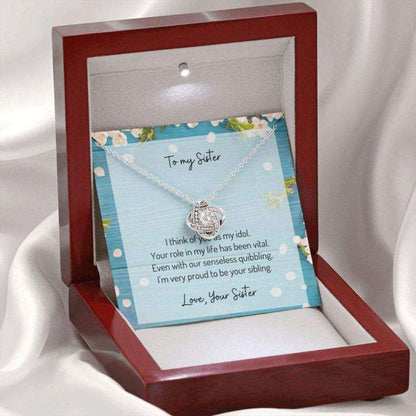 Sister Necklace “ Gift To Sister “ Gift Necklace Message Card “ To My Sister Gifts for Sister Rakva