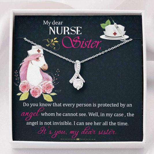 Sister Necklace “ Gift To Sister “ Gift Necklace With Message Card To My Nurse Sister The Gifts for Sister Rakva