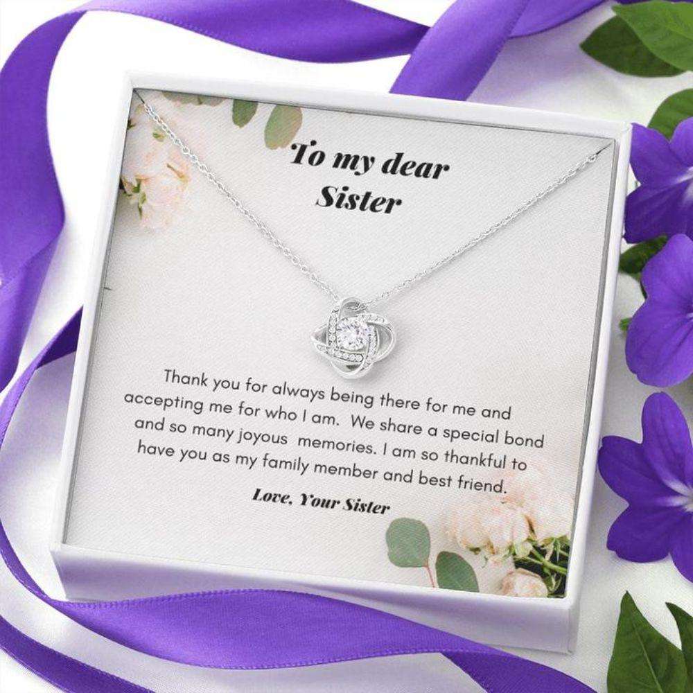 Sister Necklace “ Gift To Sister “ Gift Necklace With Message Card To My Sister “ Thankful Gifts for Sister Rakva