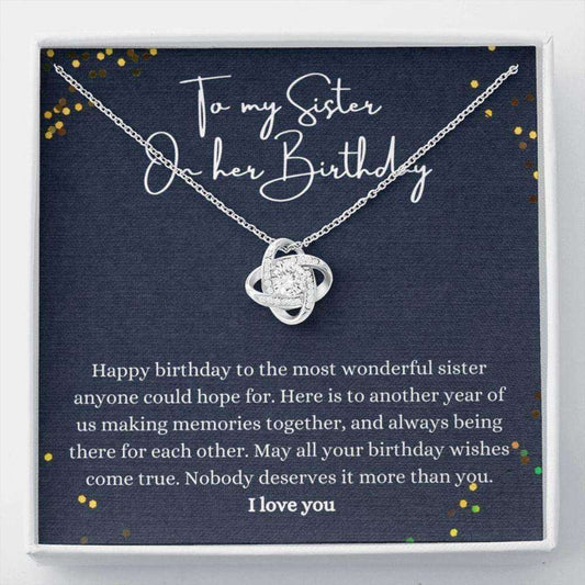 Sister Necklace, Happy Birthday Sister Necklace, Gift For Sister Birthday, Thoughtful Gift Gifts For Friend Rakva