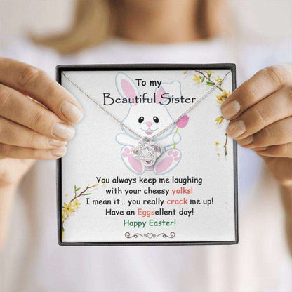 Sister Necklace, Happy Easter Day To My Sister Necklace, Easter Gifts For Sister, Best Friend Gifts For Friend Rakva