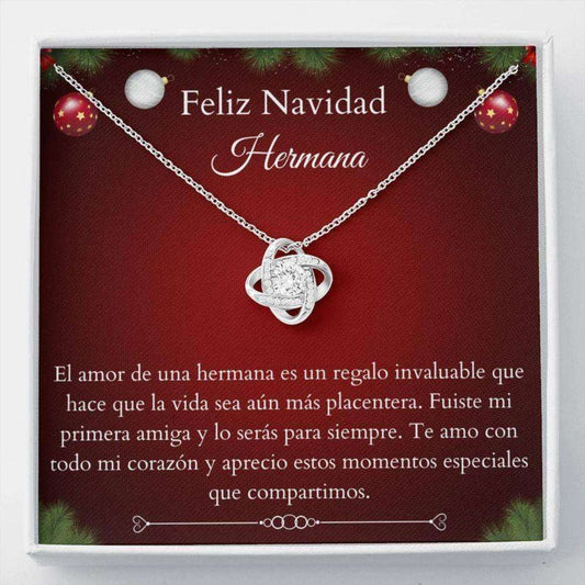 Sister Necklace, Hermana Regalo Navidad “ Latina Sister Gift “ Hermana Joyas Navidad “ Dulce Collar Hermana “ Spanish Sister Necklace Gifts For Friend Rakva