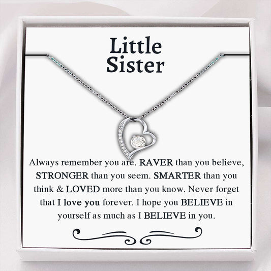 Sister Necklace, Little Sister Necklace Gift From Big Brother, Gift For Little Sister Birthday Gifts for Sister Rakva