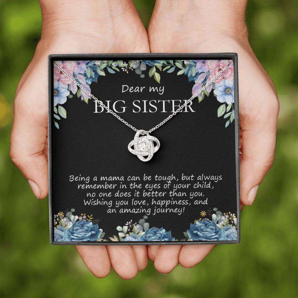 Sister Necklace, Love Necklace For Sister, Pregnant Sister Necklace, Pregnant Big Sister Gift, New Mom Gift For Sister Gifts for Sister Rakva