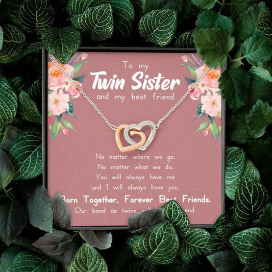 Sister Necklace, My Twin Necklace, Gift For Twin Sister, Unique Birthday Gift For Twin Sister Gifts For Friend Rakva