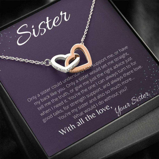 Sister Necklace, Necklace Gift For Sister, Birthday Gift For Best Friend, Bff, Bestie, Soul Sister Gifts For Friend Rakva