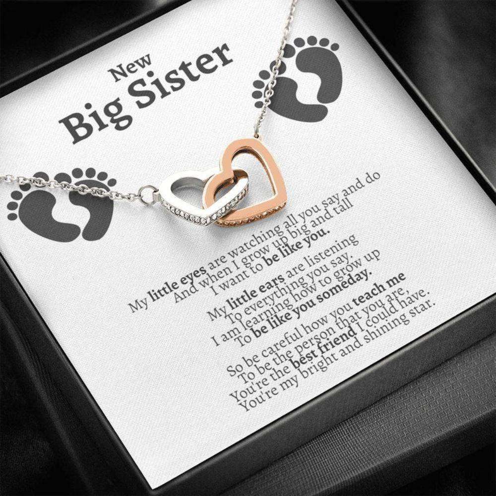 Sister Necklace, New Big Sister Gifts, Big Sister Gift From New Baby, Gifts For New Big Sister Gifts For Friend Rakva