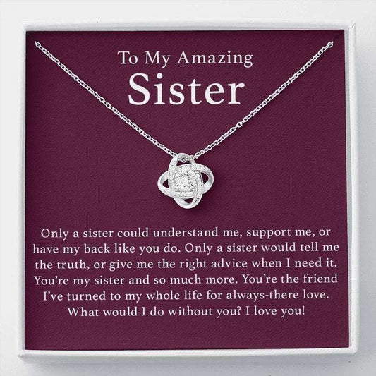 Sister Necklace, Sister Gift, Gift For Sister From Sister, Sister Birthday Necklace Gift, Sister Gift From Brother, Sister Jewelry Gift Gifts For Friend Rakva