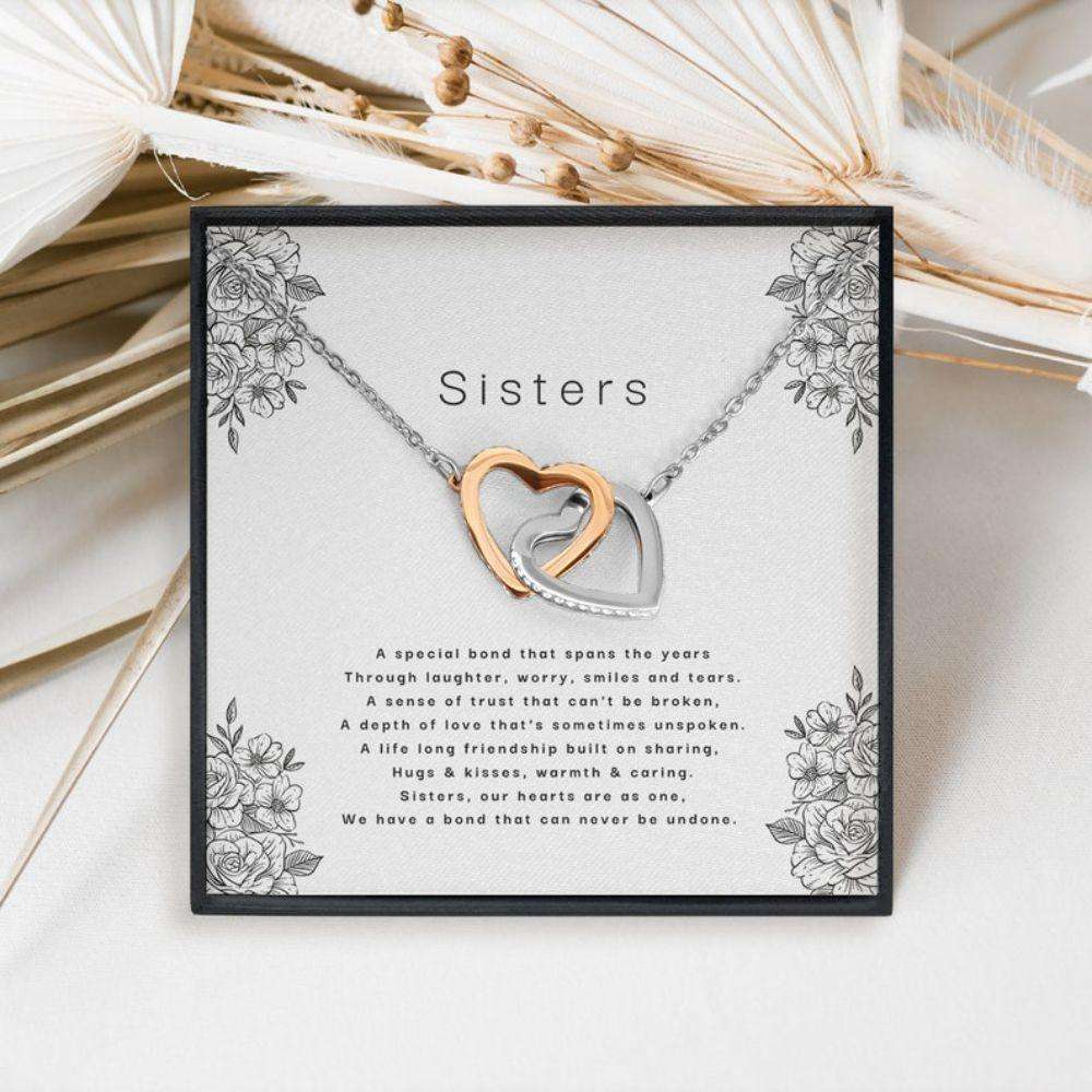 Sister Necklace, Sister Gift, Gift For Sister From Sister, Sister Christmas Necklace From Sister Gifts For Friend Rakva