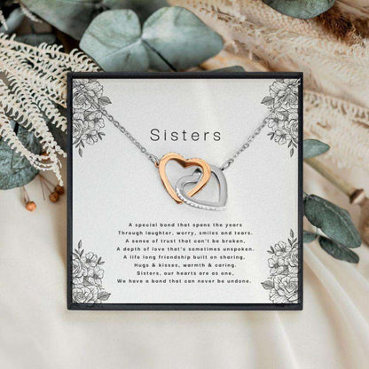 Sister Necklace, Sister Gift, Gift For Sister From Sister, Sister Christmas Necklace From Sister Gifts For Friend Rakva