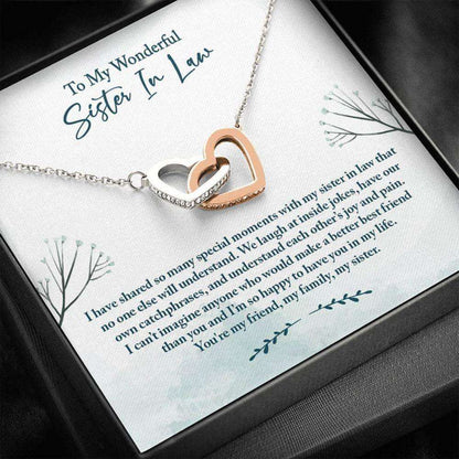 Sister Necklace, Sister In Law Necklace, Bonus Sister Gift, Gift For Sister In Law From Bride Gifts For Friend Rakva