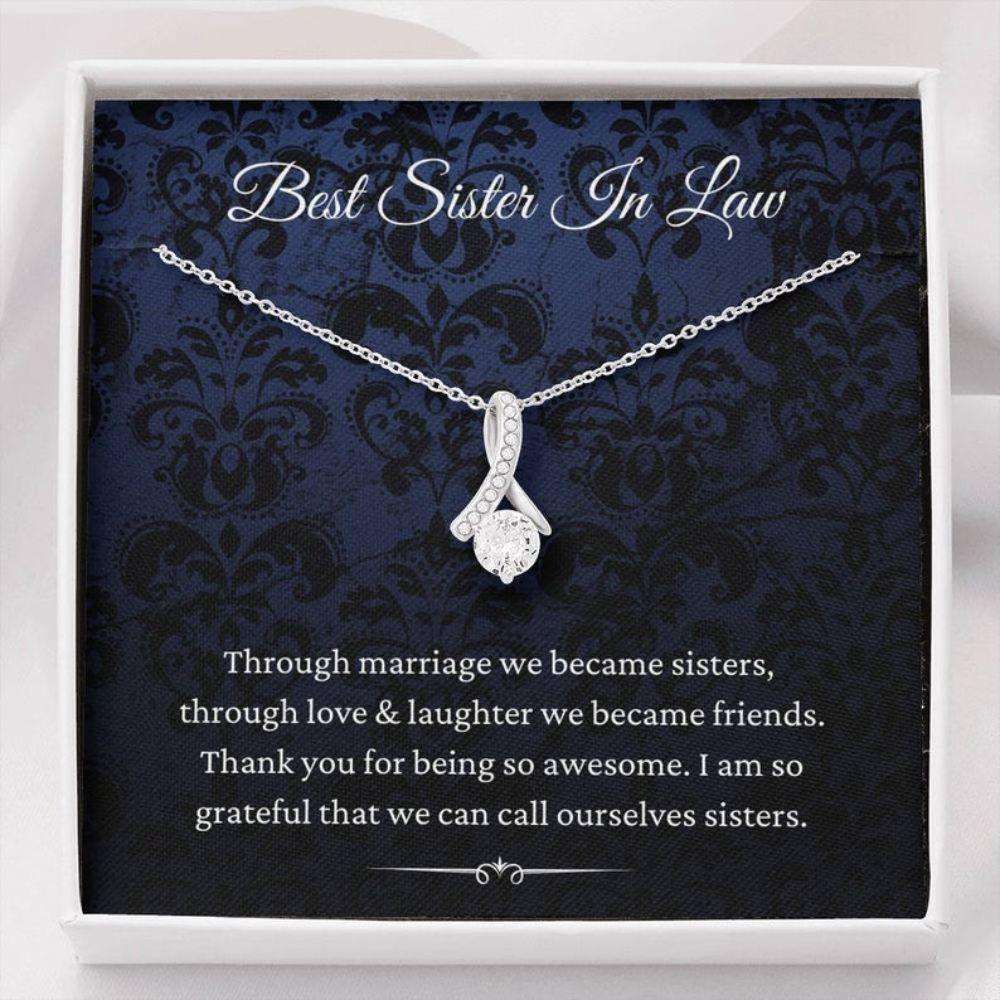 Sister Necklace, Sister-In-Law Necklace, Gift For Sister-In-Law, Birthday Christmas Gifts Gifts For Friend Rakva