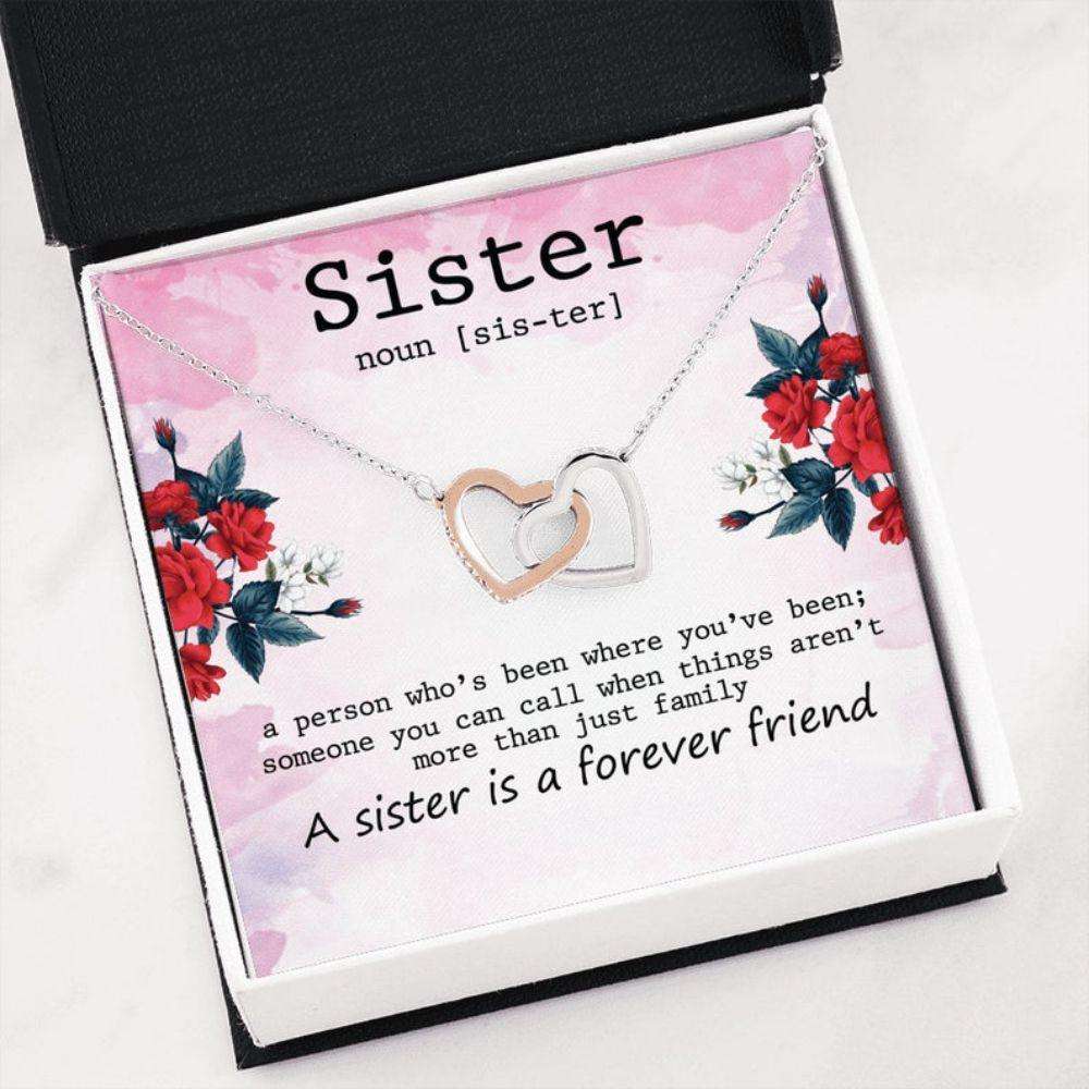 Sister Necklace, Sister Noun, Sister Is A Forever Friend, Best Friend Soul Sister Bridesmaid Gift Gifts For Friend Rakva