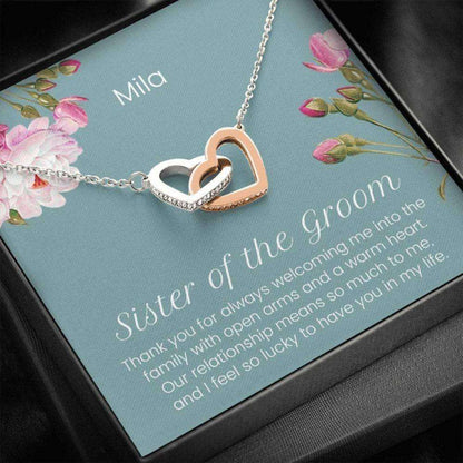 Sister Necklace, Sister Of The Groom Gift, Sister In Law Gift, Sister Of The Groom Necklace, Wedding Gift From Brid Gifts for Sister Rakva