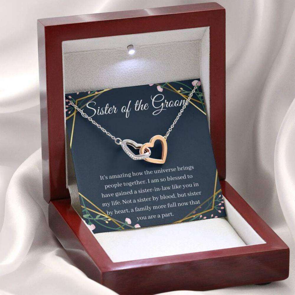 Sister Necklace, Sister Of The Groom Necklace Gift Sister In Law Wedding Gift From Bride Gifts for Sister Rakva