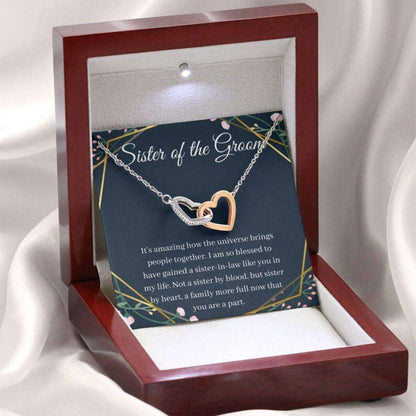 Sister Necklace, Sister Of The Groom Necklace Gift Sister In Law Wedding Gift From Bride Gifts for Sister Rakva