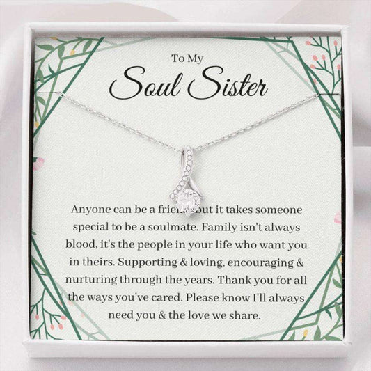 Sister Necklace, Soul Sister Necklace, Gift For Bonus Sister, Sister In Law, Adoptive Sister, Step Sister, Bff Gifts For Friend Rakva