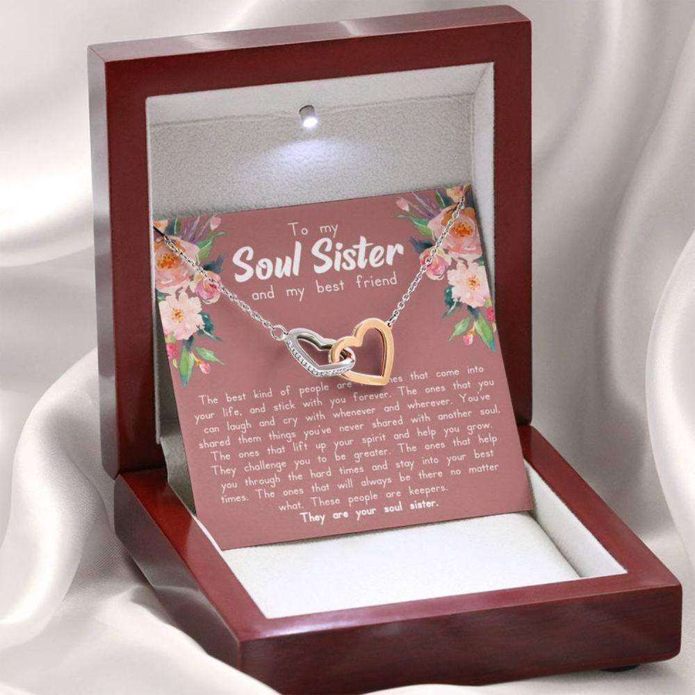 Sister Necklace, Soul Sister Necklace, Soul Sister Gift, Gift For Best Friend, Best Friend Birthday, Bestie Gift, Best Friend Gift, Bff Necklace Gifts For Friend Rakva