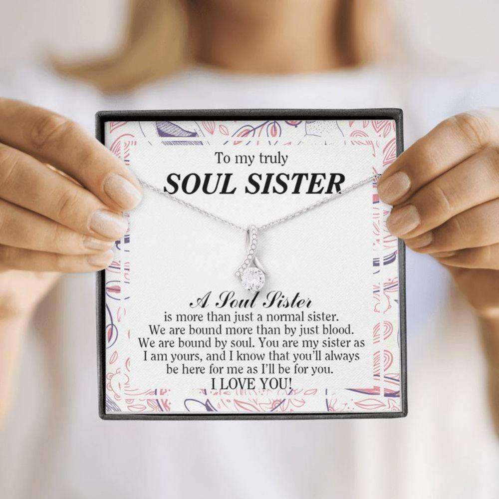 Sister Necklace, Soul Sister Necklace, To My Truly Soul Sister Gift, Birthday Gift For Soul Sister, Chrismas Gift, Thank You Gift For Soul Sister Gifts For Friend Rakva