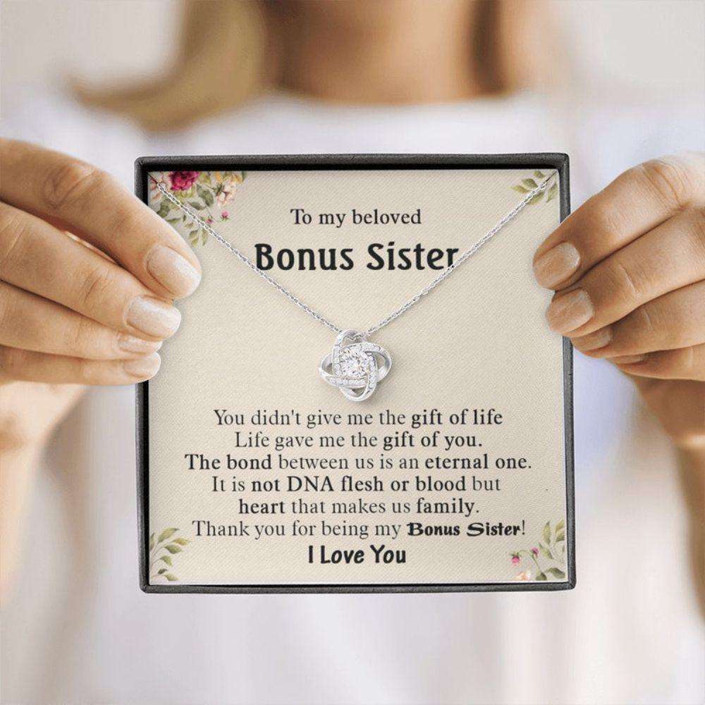 Sister Necklace, Special Gift For Bonus Sister, Gift For Bonus Sister, Bonus Sister Necklace, Sister In Law Gift, Sister Of The Groom Gifts for Sister Rakva