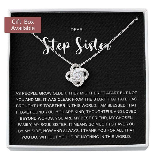 Sister Necklace, Step Sister Gift, Bonus Sister Necklace, Unbiological Sister Gift, Unbiological Sister Necklace, Step Sister Necklace Gifts For Friend Rakva