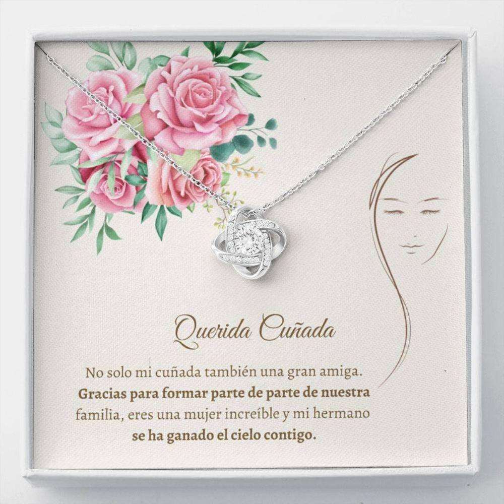 Sister Necklace, Sweet Cunada Necklace “ Latina Sister In Law Necklace “ Spanish Woman Gift Gift For Bride Rakva