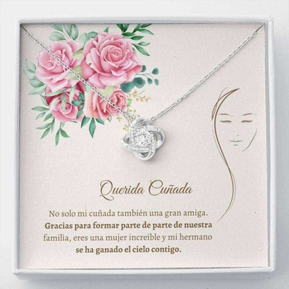 Sister Necklace, Sweet Cunada Necklace “ Latina Sister In Law Necklace “ Spanish Woman Gift Gift For Bride Rakva