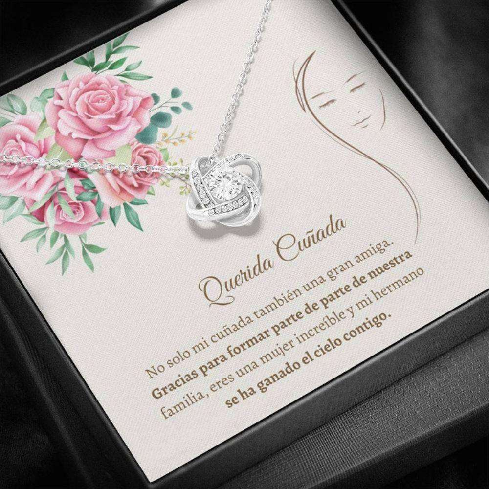 Sister Necklace, Sweet Cunada Necklace “ Latina Sister In Law Necklace “ Spanish Woman Gift Gift For Bride Rakva