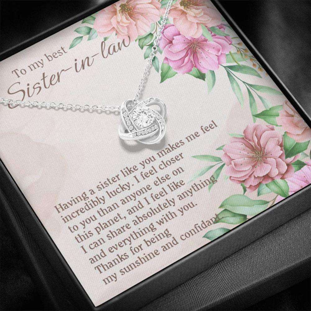 Sister Necklace, To My Best Sister-In-Law Necklace, Gift For Sister-In-Law, Sister-In-Law Gifts Gifts For Friend Rakva