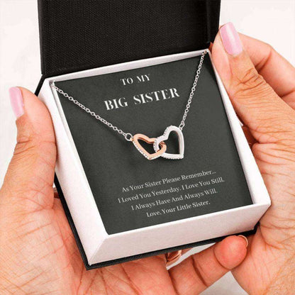 Sister Necklace, To My Big Sister Necklace, Always Will Love You, Gift For Sister, Best Friends Rakva