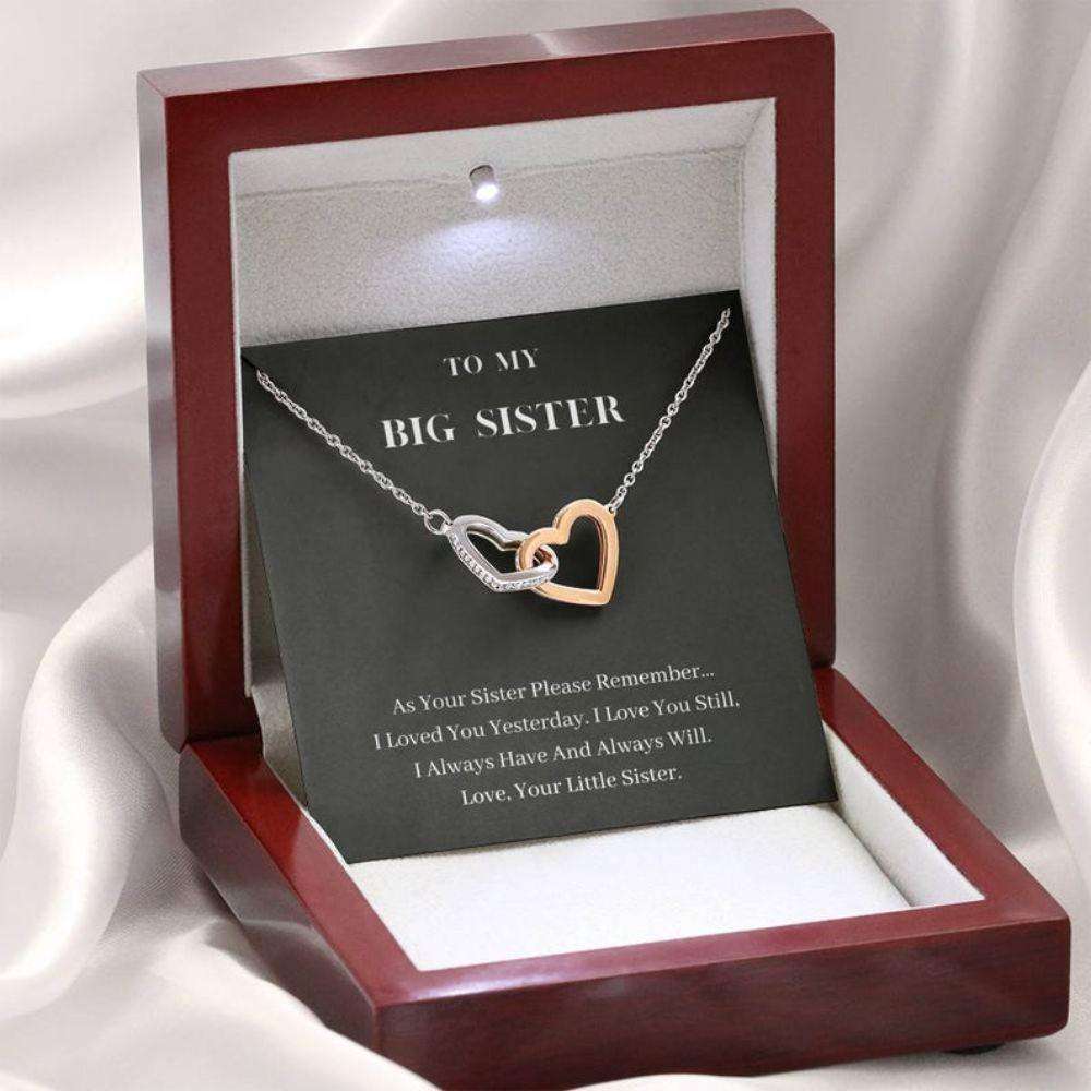 Sister Necklace, To My Big Sister Necklace, Always Will Love You, Gift For Sister, Best Friends Rakva