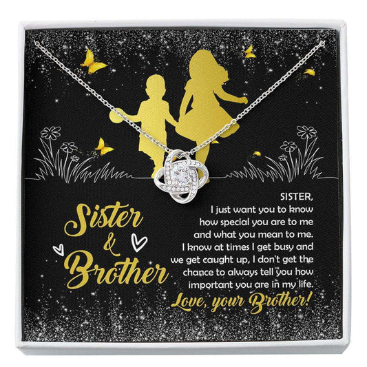 Sister Necklace, To My Big Sister Necklace From Little Brother, Big Sister Wedding Gift, Sister Birthday Jewelry, Sister And Brother Custom Necklace Gifts for Sister Rakva
