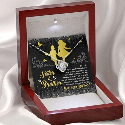 Sister Necklace, To My Big Sister Necklace From Little Brother, Big Sister Wedding Gift, Sister Birthday Jewelry, Sister And Brother Custom Necklace Gifts for Sister Rakva