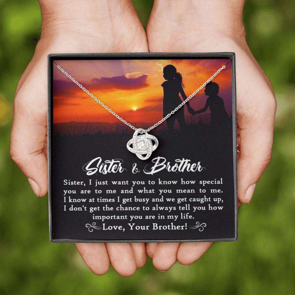 Sister Necklace, To My Big Sister Necklace From Little Brother, Big Sister Wedding Gift, Sister Birthday Jewelry, Sister And Brother Gifts for Sister Rakva