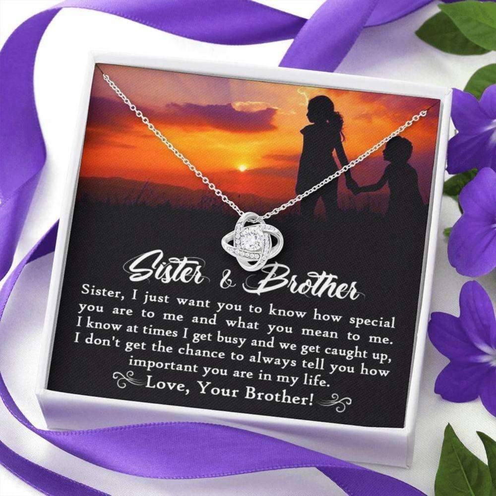 Sister Necklace, To My Big Sister Necklace From Little Brother, Big Sister Wedding Gift, Sister Birthday Jewelry, Sister And Brother Gifts for Sister Rakva