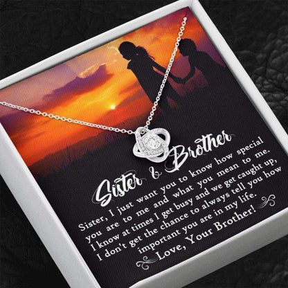 Sister Necklace, To My Big Sister Necklace From Little Brother, Big Sister Wedding Gift, Sister Birthday Jewelry, Sister And Brother Gifts for Sister Rakva