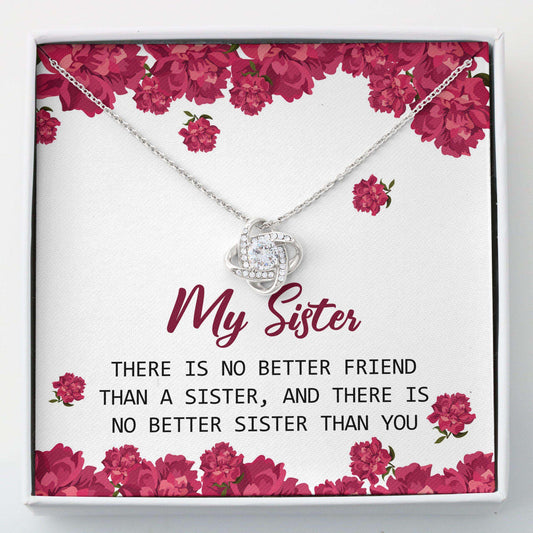 Sister Necklace, To My Sister My Bestfriend “ Love Knots Necklace Gifts for Sister Rakva