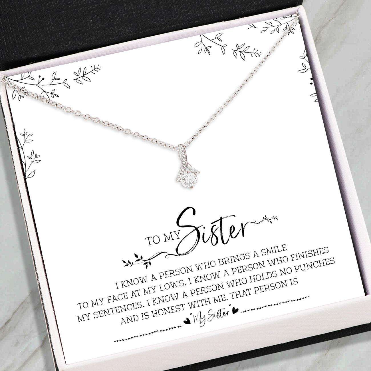 Sister Necklace, To My Sister Necklace “ Alluring Beauty Necklace For Sister, Her Gift For Anniversary Birthday V2 Gifts For Friend Rakva