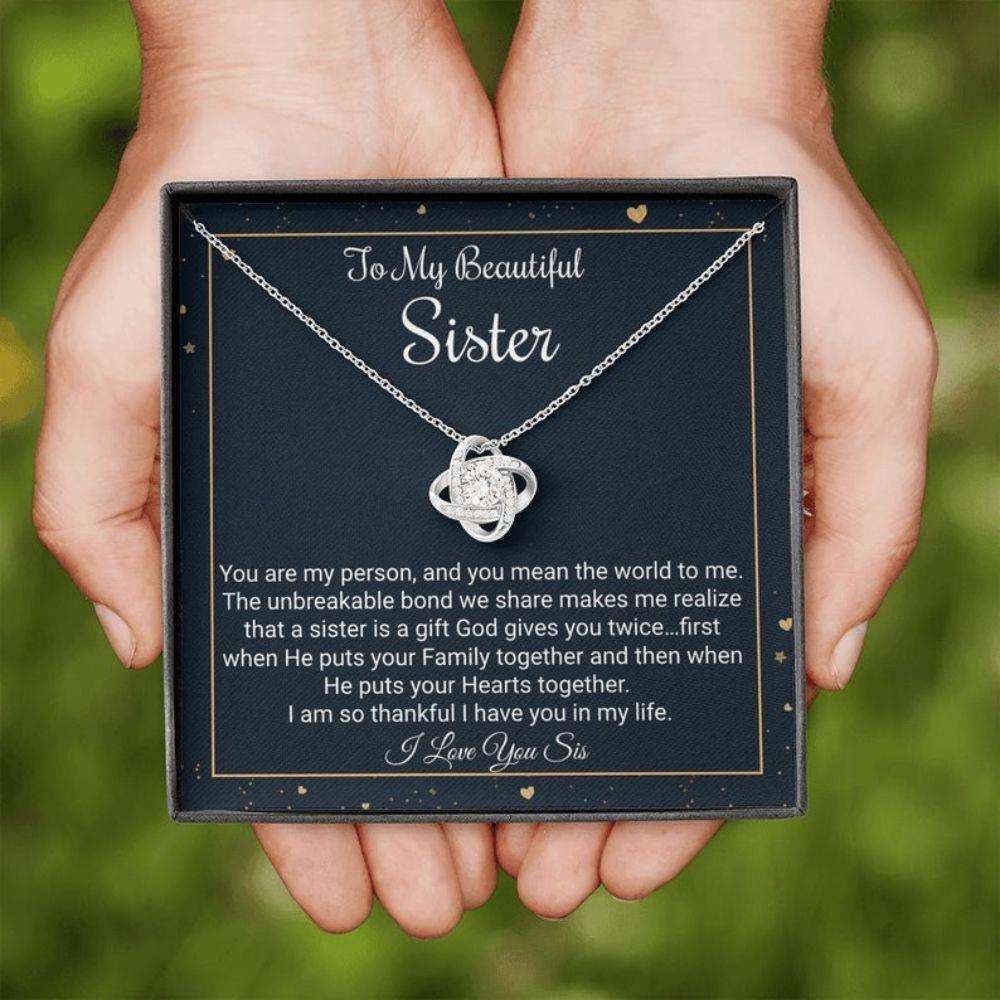 Sister Necklace, To My Sister Necklace Gift, Necklace, Birthday Gift For A Sister, Gift For Soul Sister, My Best Friend Gifts For Friend Rakva