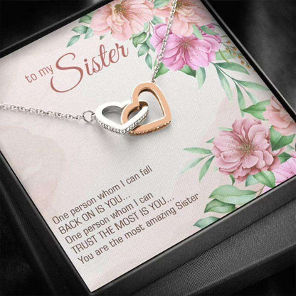 Sister Necklace, To My Sister Necklace Gift “ Trust The Most Is You Gifts For Friend Rakva