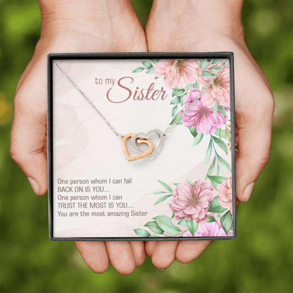 Sister Necklace, To My Sister Necklace Gift “ Trust The Most Is You Gifts For Friend Rakva