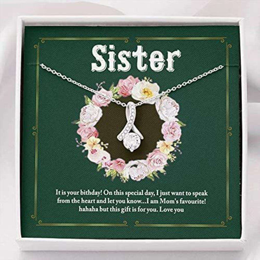 Sister Necklace, To My Sister Necklace Graduation Gift “ It Is Your Birthday Necklace Gifts For Friend Rakva