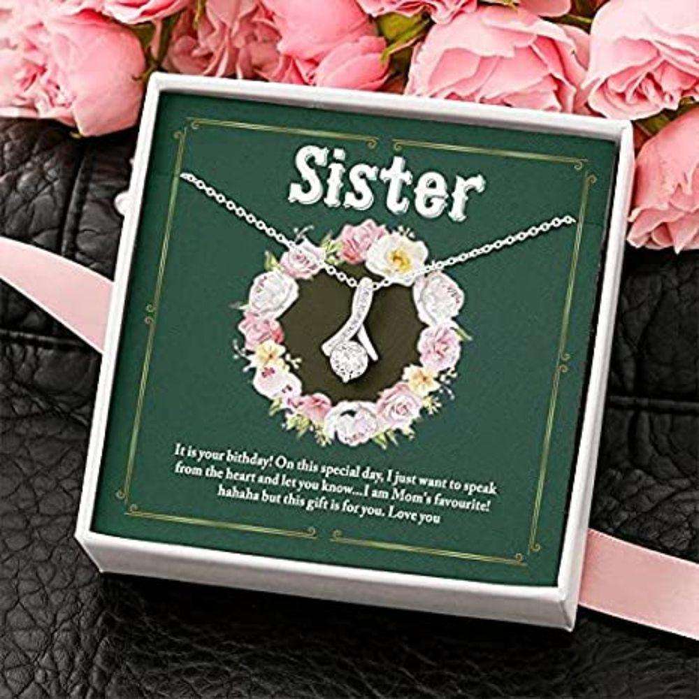 Sister Necklace, To My Sister Necklace Graduation Gift “ It Is Your Birthday Necklace Gifts For Friend Rakva